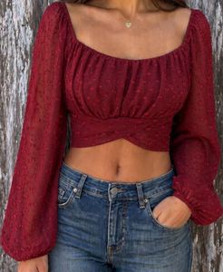 Sheer Red Heart Dot Blouse