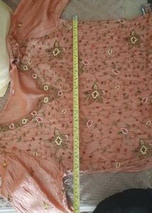 Rustic Hand Embroidered  Silk Kurti