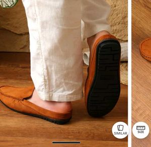 Men's Tan Suede Loafers