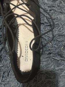 H&amp;M Black Lace-Up Flats