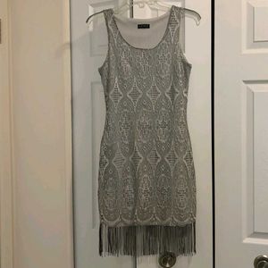 Sparkling Flapper Fringe Dress