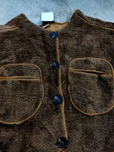 Brown Classic soft sherpa jacket