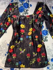 Floral Print Mini Dress