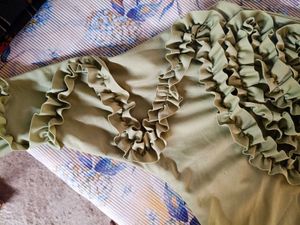 Green top with Ruffles