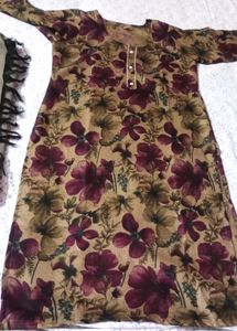new silk saree with kurti set