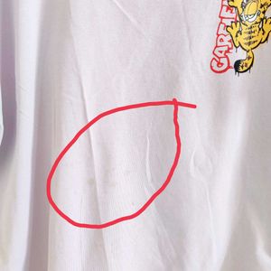 Oversized Garfield Graphic Print T-Shirt