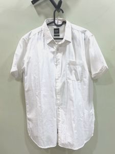 Men's White Short Sleeve Shirt