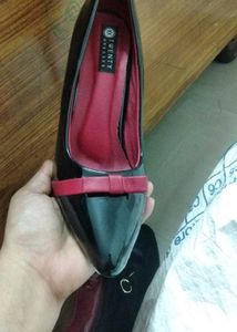 Maroon Patent Bellies with Bow