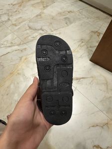 Classic Black Leather Sandals