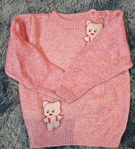 ❄️Dadi's love n care: Handwoven Pink Sweater