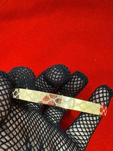Gold Tone Designer Bangle Bracelet