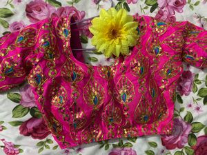 Pink Sequin Embellished Blouse
