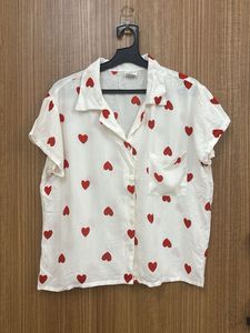 Red Heart Chic White Shirt