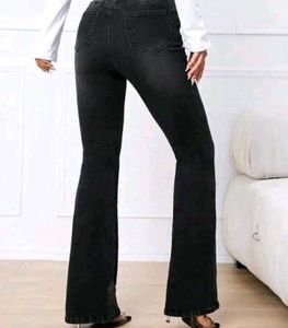 Stylish Black Flare Jeans