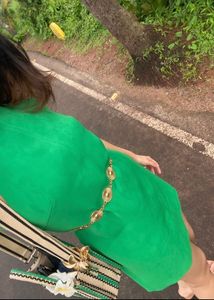 ZARA|| Chic Green A-line Mini Dress|| S size
