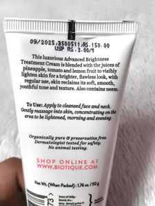 Biotique Face Glo Advanced Brightening Fruit Cream
