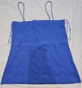 Zara Blue Spaghetti Strap Tank Top