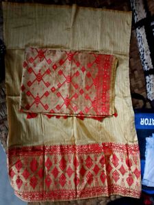 Two Set Mekhela Sador.Full Work.Stich.unused.