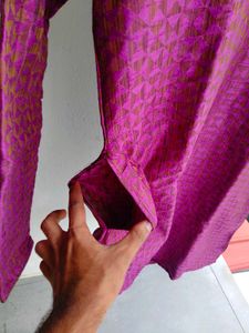 Men's premium Purple Textured Kurta