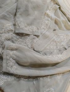 Elegant Chikankari Kurta with Free gift 🎁🎁🎁