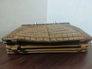 Vintage Alligator Top Handle Bag