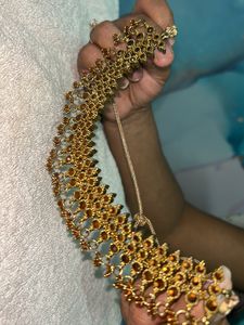Elegant Gold Necklace &amp; Earring Set