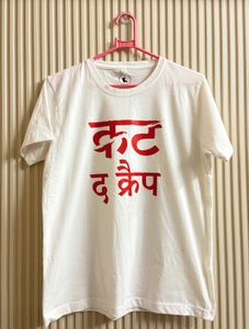 White Graphic Print T-Shirt