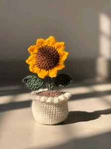 sunflower, rose Crochet flower Plants🌸