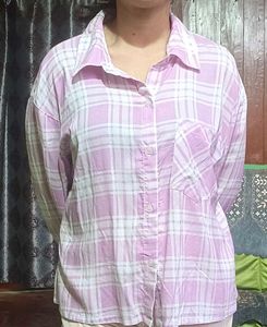 Plaid lavender shirt