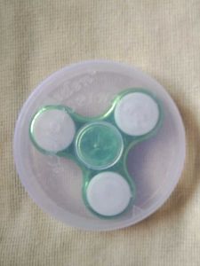 Cool Green & White Spinner Toy