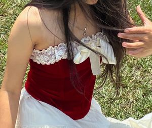 Vintage Inspired Velvet Corset top