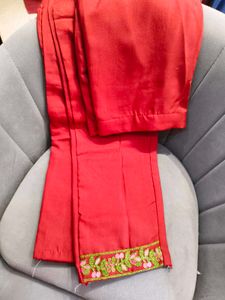 Embroidered Red Kurta