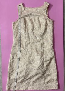 Vero Moda Cream Floral Textured Mini Dress