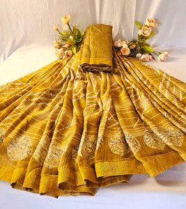 Elegant Yellow Saree