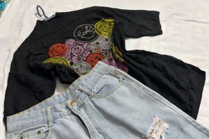 Y2K Smiley Face Knit Sweater