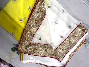 Beautiful Ombre Yellow Saree