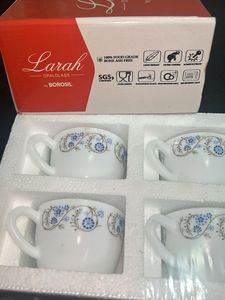 Larah by Borosil Cup Set (6 Piece)- New