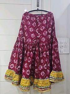 Scakhi Maroon Gotapatti Sharara Set Plus Size