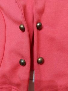 Full Sleeve Crop Hot Pink Blazer