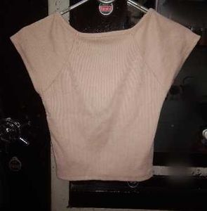 Cream crop top