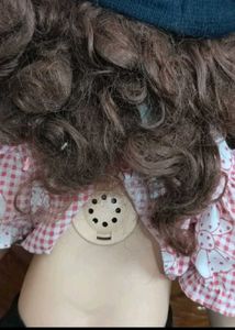 Vintage Doll with Checked Top