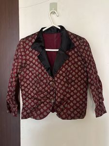 Pure Banarasi brocade Ethnic Jacket