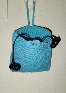 Handmade Crochet Earphone Holder