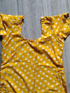 Yellow Polka Dot Blouse