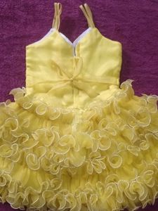 Beautiful Yellow Ruffled Dress