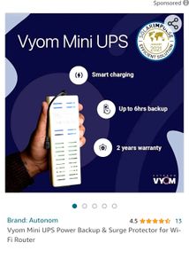 Rouer Ups Upto 4hour Battery Backup