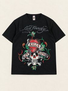 Ed Hardy "Love Kills Slowly" Graphic Tee.
