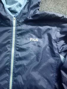 Vintage Fila Hooded Windbreaker Jacket