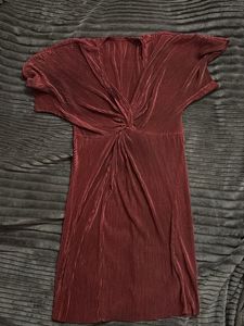 Classy Burgundy satin dress