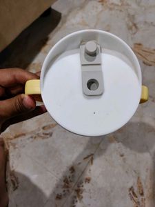 Yellow Sippy Cup with Lid and straw